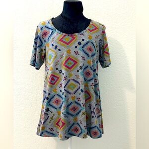 LuLaRoe Minnie Mouse Print Tunic Top